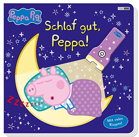 Peppa Pig: Schlaf gut, Peppa!: Pappbilderbuch mit Klappen und Taschenlampe
