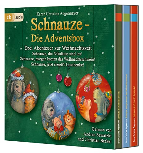Schnauze – Die Adventsbox: Drei Abenteuer zur Weihnachtszeit: Schnauze, die Nikoläuse sind los! Schnauze, morgen kommt das Weihnachtsschwein! Schnauze, jetzt rieselt's Geschenke!