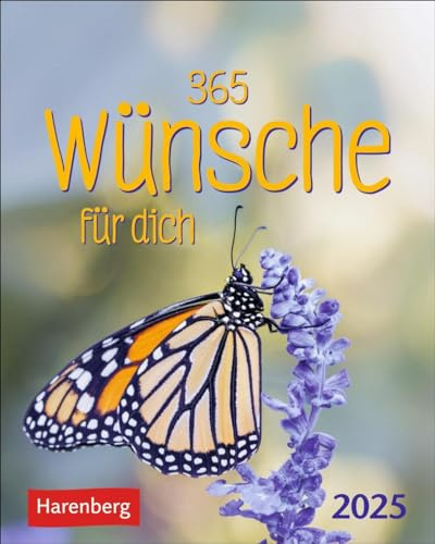 365 Wünsche für dich Mini-Geschenkkalender 2025: Ein kleiner Kalender mit vielen guten Wünschen! Mini-Jahreskalender mit täglichen positiven Gedanken
