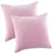 MALIKA Set 2er Kissenbezug Cashmer Touch Fleece Kissenhlle Sofakissen Kopfkissenbezug Kissenbezug Couchkissen, Gre:2X 80x80 cm, Designe:ROSA