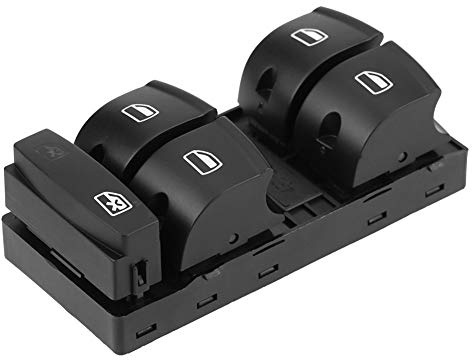 Interruptor de La Ventana Qiilu Botonera Elevalunas 4F0959851A para A3 8P/Sportback S6 RS6 C6 Avant 2005-2011 y
