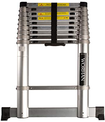 WORHAN® 2.6 M TELESCOPICA TELESCOPICA CON ANELLI IN ALLUMINIO INDICATORE IN ALLUMINIO TELESCOPICO LETTURA MULTIFUNZIONE CON STABILIZZATURA 1AK2.6