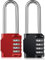 Combination Padlock for Lockers, Heavy Duty Weatherproof Code Padlocks, 4 Digit 6.5cm Long Shackle Resettable Pad Lock for Outdoor Gate, Shed, Fence, Hasp Storage, Gym School Locker (Red&Black)