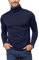 Pull Col Roulé Hommes T-Shirts Pulls Homme Manches Longues Casual Pullover Basic Sweater Slim Fit Hiver sous Bleu L