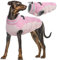 Hundemantel Grosse Hunde, Hundemantel mit Geschirr Thermomantel Hunde Hundemantel Rüden Hundebekleidung für Große Hunde(Rosa, 3XL)