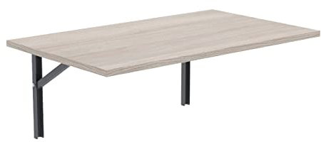 AKKE Wandklapptisch für Küche Zimmer Wohnzimmer Kinderzimmer 100 cm x 60 cm, Wandtisch klappbar, Klappbarer Wandtisch Küchentisch Kindertisch, Klapptisch Klappschreibtisch Küche Rijeka-Eiche