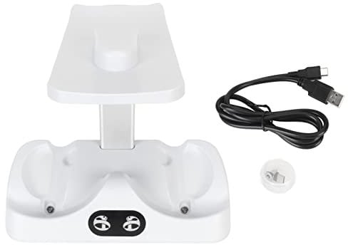 Controller Charger Station, Magnetic Dual Controller Charging Stand with VR Headset Stand LED Indicator for VR2 for 2