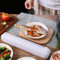 RAKUTE Plastic Wrap Dispenser with Cutter,Reusable Food Wrap Cutter, Cling Film Cutter for Kitchen Drawer,Hangable and Easily Fits in Drawer Découpe