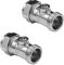 NPH 15mm Male End Flat Faced Isolation Service Valve - 15mm x 1/2 - Pack of 2