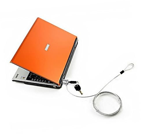 Hemobllo Alloy Laptop Lock Computer Lock Keyed Secure Notebook Pc Lock with Cable Anti-theft Security Locks