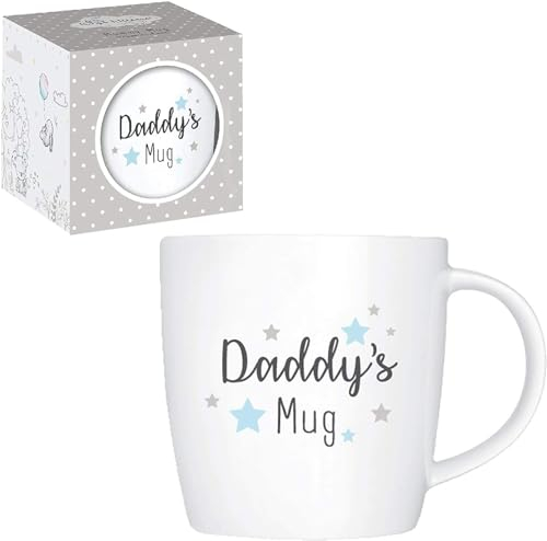 OM Print Hub Daddy’s Coffee Tea Mug from Son Daughter, Birthday Gift, Christmas, Father’s Day New Bone China 12oz (Daddy's)