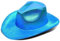 Whakano Glitzer Cowboy Hut,Disco Cowgirl Hut,Cowboyhut Kostüm Accessoires für Erwachsene,Disco Outfit,Kappe Kopfbedeckung für Cosplay Party Halloween Mottoparty Karneval Kostüm Zubehör,Blau