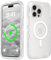 Follaroma for iPhone 14 Pro Max Case, Compatible with MagSafe, Dual Layer Transparent Magnetic Phone Cases, Heavy Duty Shockproof and Anti-Drop Protective Cover for iPhone 14 ProMax, 6.7'', Clear