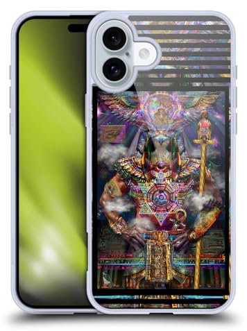 Head Case Designs Offizielle Jumbie Art Horus Götter und Göttinnen Gel Handyhülle Hülle [Militärischer Schutzgrad] Kompatibel mit Apple iPhone 16 Plus