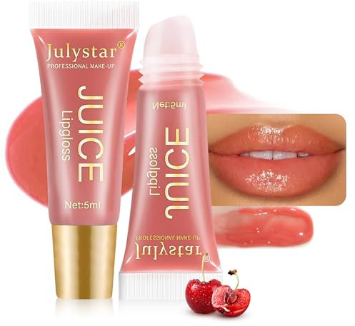 Essence Lip Gloss Lip Oil - Fruit-Flavored Plumping Lip Oil, Long Lasting Lip Glow Balm Lip Care, Transparent Moisturizing No-Sticky Lip Gloss (01#, 10g)