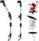 MorningRo 2 Pcs Adjustable Umbrella Mount Stand, Bicycle Umbrella Mount Holder, Wheelchair Stroller Bicycle Umbrella Attachment Handle Bar Holder Clamp Supporter Connector for Beach Chair, Golf Cart