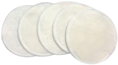 FONDOTIN 10 Stück Teiliges Wiederverwendbare Bambusfaser Abschminkpads Sanfte Reinigungspads für Gesicht Make up Entferner für Empfindliche Haut Augen make up und Tägliche Pflege