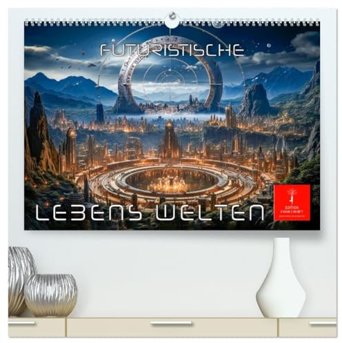 Futuristische Lebens Welten (hochwertiger Premium Wandkalender 2026 DIN A2 quer), Kunstdruck in Hochglanz: Futuristische Lebenswelten - eine ... Reise ins Universum. (CALVENDO Wissenschaft)