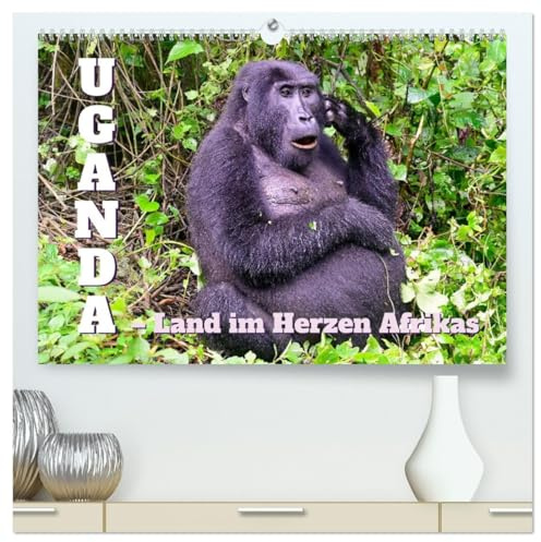 Uganda – Land im Herzen Afrikas (hochwertiger Premium Wandkalender 2026 DIN A2 quer), Kunstdruck in Hochglanz: Uganda, ein Land mit einer herausragenden Natur und vielen Ethnien. (CALVENDO Natur)