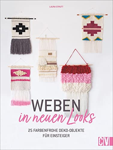 Weben in neuen Looks – 25 farbenfrohe Deko-Objekte für Einsteiger. Jedes Projekt mit Vollfarben-Diagramm und Schritt-für-Schritt-Anleitungen. Verschiedene Webtechniken sind detailliert beschrieben.