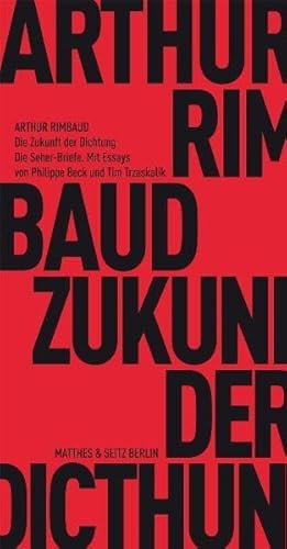 Die Zukunft der Dichtung: Rimbauds Seher-Briefe (Fröhliche Wissenschaft)