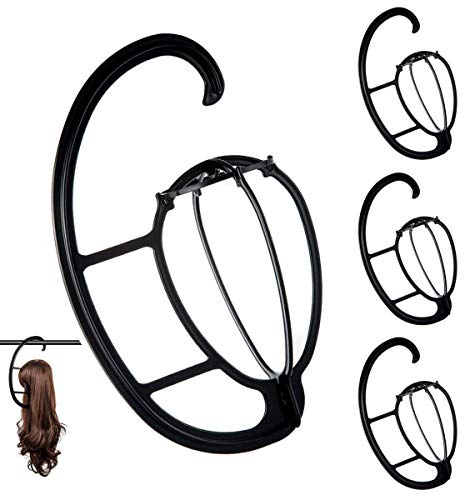 Dreamlover Supporto Parrucca da Appendere per Asciugatura e Custodia, 4 Pz | Facile da Montare, Design Smontabile per Risparmiare Spazio, Realizzato in Plastica Durevole e Resistente
