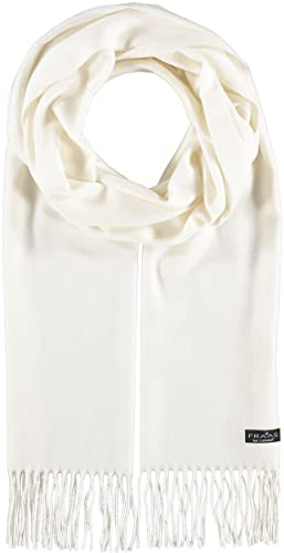 FRAAS Cashmink Schal 35 x 200 cm - Weicher als Kaschmir - Made in Germany - Schal einfarbig für Damen und Herren - Perfekt für Herbst und Winter Naturweiß