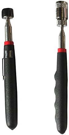 Pick up 2er Set Teleskop Werkzeugset LED Magnet Inspektionsspiegel Spiegel Heber (Magnetheber und Magner mit LED)