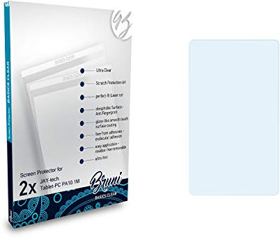 Bruni Schutzfolie kompatibel mit JAY-tech Tablet-PC PA10.1M Folie, glasklare Displayschutzfolie (2X)