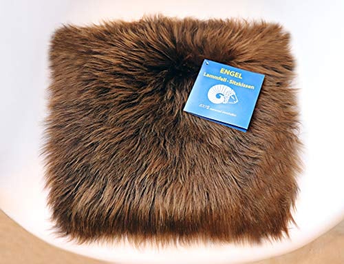 Reissner Lammfelle | NADI-30-MOC | Echtes Schaffell | hochwollig | quadratisch | 30x30cm naturbraun