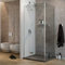 Idralite Box Doccia 90x70 CM H190 Trasparente MOD. Flip Anta + Fisso