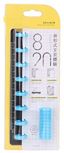 Farbe Disc Bindering Staples Arc, DIY Pilz Loch Disc Bindering Loose Leaf Notebook Binder für DIY Notebook Bürobedarf(A5 8 Holes)