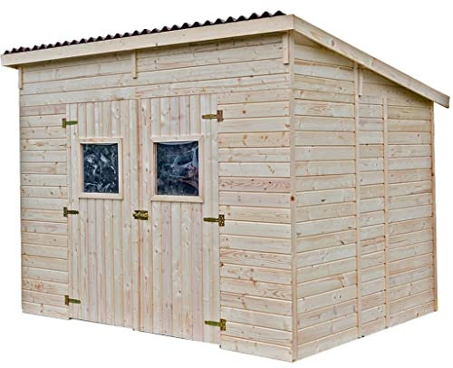 HABRITA - Casetta in Pannelli di Legno Senza Pavimento, 16 mm, Superficie utile 5,41 m2, Tetto monopento