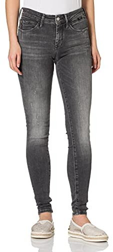 Mavi Damen Adriana Jeans, Grau, 30/32