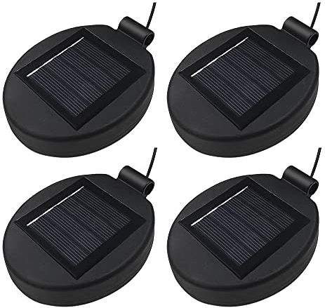 2/4 Solar Blumenlichter Ersatz Top Solar Panel Laterne Deckel Lichter Ersatz Top Glühbirne Ersatzteil für Outdoor Flower Solar Lights Garden Patio Yard Pathway Party Holiday Dekoration (4 STÜCKE)