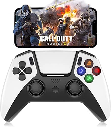 arVin Wireless Gamepad Controller for iPhone, Mobile game joystick controller for IOS iPad Notebook MacBook, Bluetooth Gaming Gamepad for PS4, PS3, PC, Apex Legends, Call Of Duty, Genshin Impact