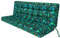 Sitzkissen Bankkissen Bankauflage für Gartenbank Schaukelkissen Bodenkissen Kissen für Hollywoodschaukel Outdoor und Indoor -180 cm - Blaues Bläter