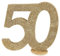 PAINT IT EASY NEU Aufsteller Geburtstags-Zahl 50, Glitter-Gold, ca. 10cm