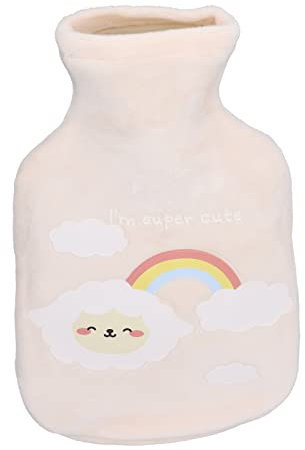 350 Ml Plüsch-Wärmbeutel Niedliche Cartoon-Wärmflasche mit Weichem Plüschbezug für Kinder und Erwachsene, um Im Winter Warm zu Bleiben