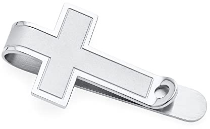 Personalisierter Christlicher Religiöser Kreuzform Geldclip Für Herren Kreditkartenhalter Für Männer Väter Teenager Abschluss Silber Gold Ton Edelstahl Anpassbar