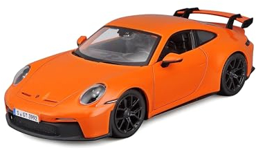 Bburago Porsche 911 GT3 (2021): Modellauto im Maßstab 1:24, Türen beweglich, Grün