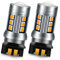 Ruiandsion 2 bombillas LED PWY24W PWY24W ámbar intermitentes, 12181NA 12174 12182 10-30V 3030 15SMD LED de repuesto para luces intermitentes delanteras