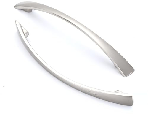 Ndjiloik 10 Pieza Tiradores Cocina Tiradores Cajones Tiradores Armarios Tiradores de Acero Inoxidable Manillas de Muebles Modernos con Tornillos Perillas Distancia del agujero de 160 mm,Plateado