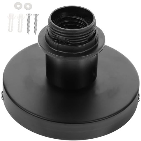 OSALADI Douille Avec Anneau Design Support Plafonnier Robuste Métal Ouverture Large à Vis Accessoire Lampe Diy Fixation Stable Pour Suspensions Et Luminaires