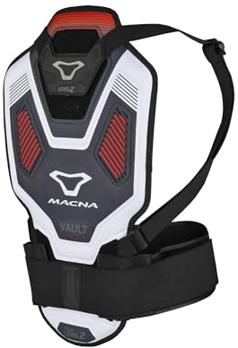 Macna Vault Rückenprotektor, schwarz/weiß, M