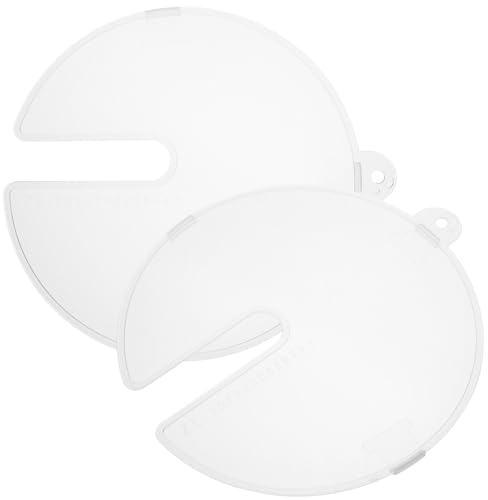 Ciieeo 2pcs Hand Mixer Splatter Guard Egg Whisk Splash Cover Plastic Baking Splash Screen Oven Splatter Guard Whisk Mixing Bowl Splatter Lid for Kitchen Gadgets