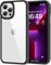 HOOMIL for iPhone 13 Pro Max Case Clear [Anti-Yellowing] Anti-Scratch Transparent Hard Back and Soft Edge [Military Grade Drop Protection] Shockproof Phone Cover - Black