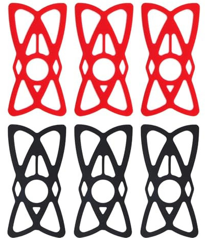 Supporto Per Telefono In Silicone Da 6 Pezzi, Supporto Per Telefono Da Bicicletta, Supporto In Silicone Elastico, Supporto In Silicone Fisso Per Telefono, Accessori Per Biciclette