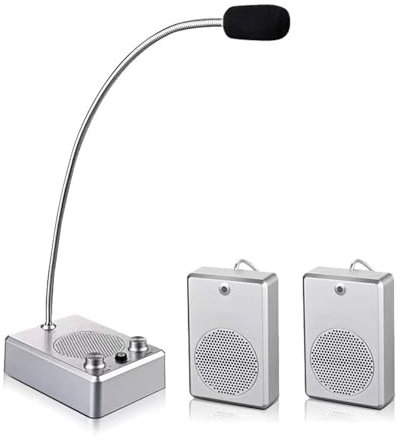 Interphone bidirectionnel pour fenêtre, haut-parleur pour guichet de gare, banque, hôpital, mégaphone bidirectionnel plug-and-play,B