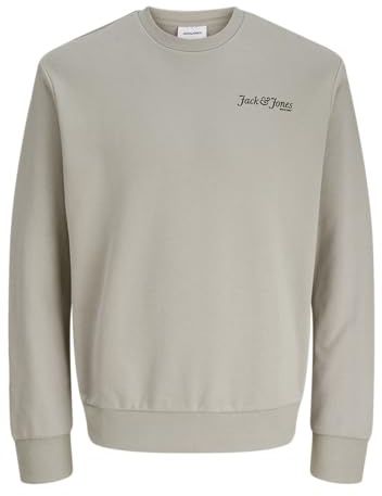 JACK & JONES Men's Jjyuki Back Sweat Crew Neck Bf